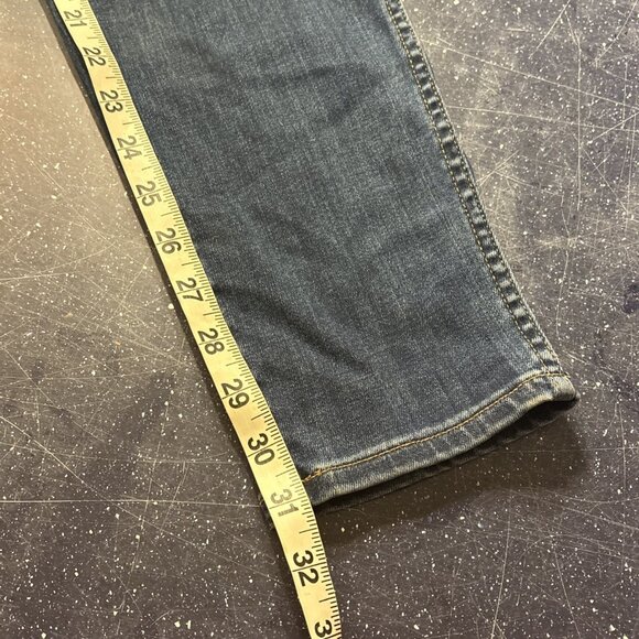 Madewell 10" High Rise Skinny Jeans Dark Wash Zipper Closure Wms Plus Sz 37 Tall - Picture 11 of 11